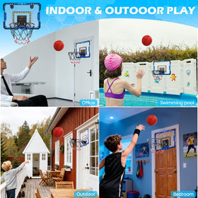 Gcobup foldable rim and backboard collapsed for compact storage