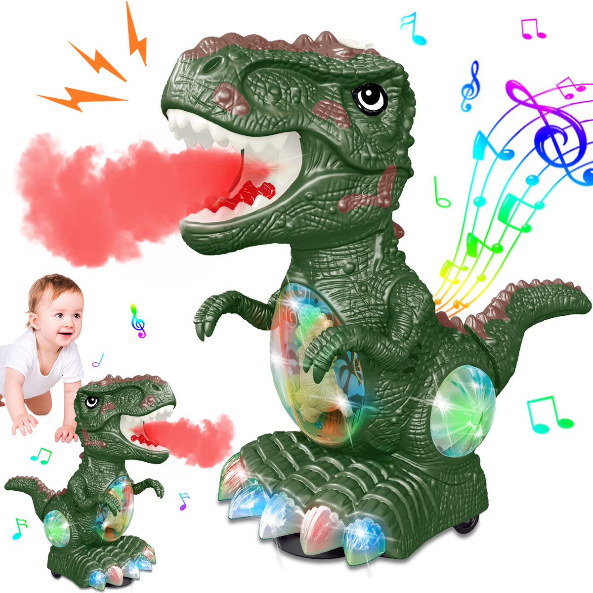 GDBAQAN dinosaur body view with realistic texture for engaging play sessions