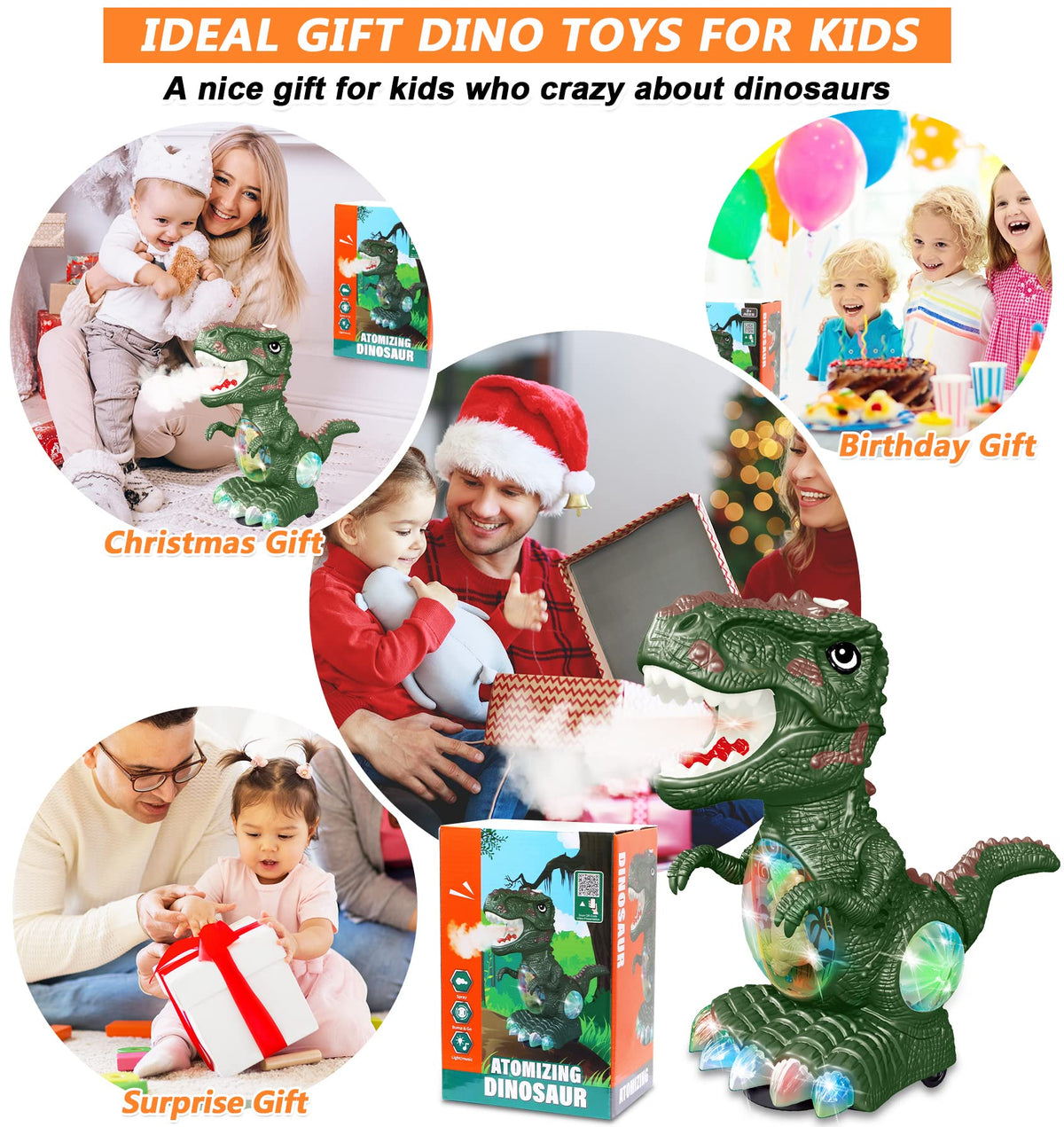 Detachable tail of the GDBAQAN dinosaur toy shown for easy assembly
