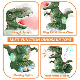 Spray mist function adds realistic water effect to the GDBAQAN dinosaur toy