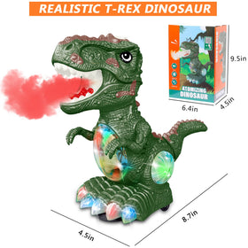 Wheels enable smooth, automatic steering on the GDBAQAN dinosaur toy