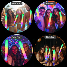 GDHZWTMY glow sticks ideal for weddings, Christmas, and concerts