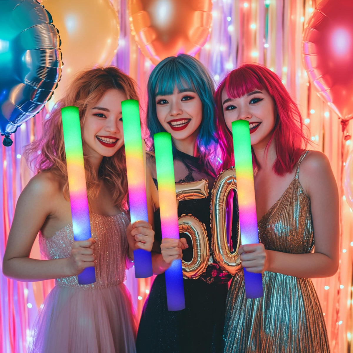 GDHZWTMY glow sticks suitable for raves and club events