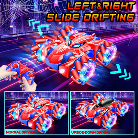 GDRic Spider RC Car performing a 360° spin for dynamic stunts