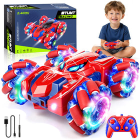 GDRic Spider RC Car front view showing compact size and responsive design for indoor play