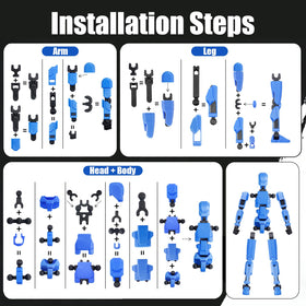 Gdufcny T13 Titan 13 glow figure with magnets for stable poses