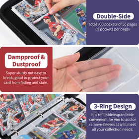 GEAGMAGC acid-free PP sleeves preserve card quality while displaying them.