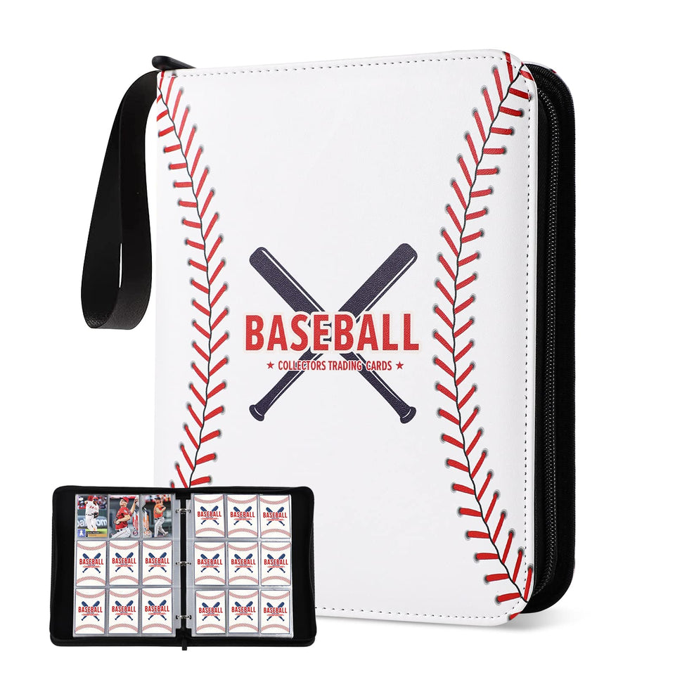 GEAGMAGC baseball card binder with 900 pockets for organized collections.