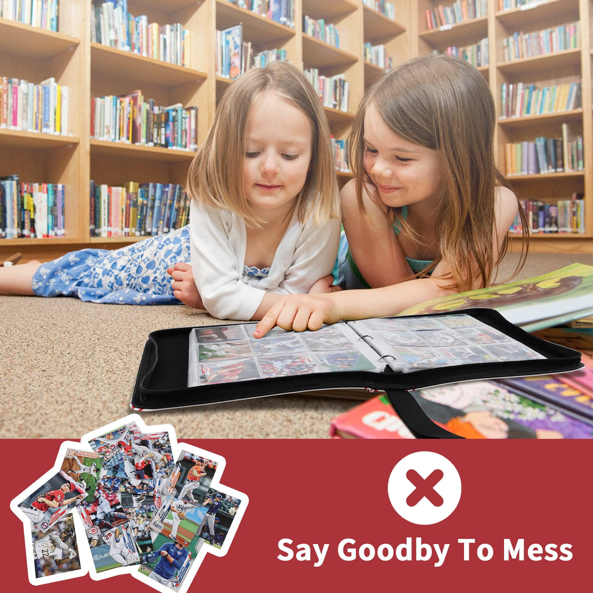 GEAGMAGC binder features a durable 3-ring metal spine for repeated use.