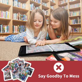GEAGMAGC binder features a durable 3-ring metal spine for repeated use.