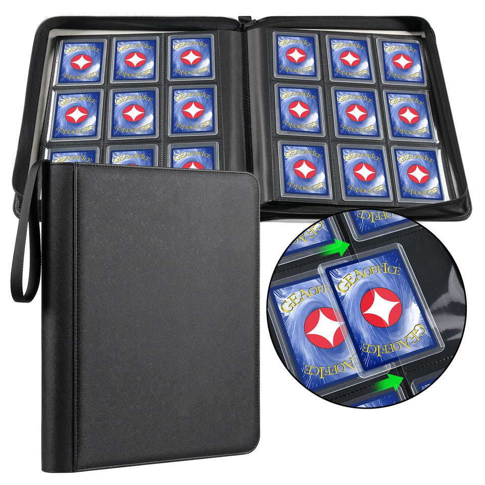 GEAoffice 9-pocket binder cover with premium PU leather protection.