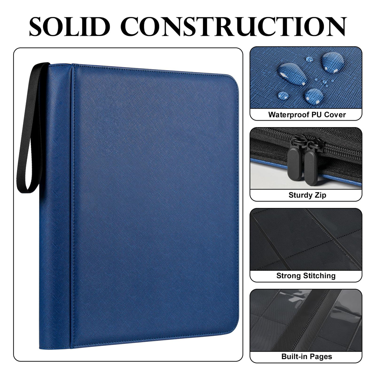 GEAoffice Padded PU leather cover protects cards during travel and handling