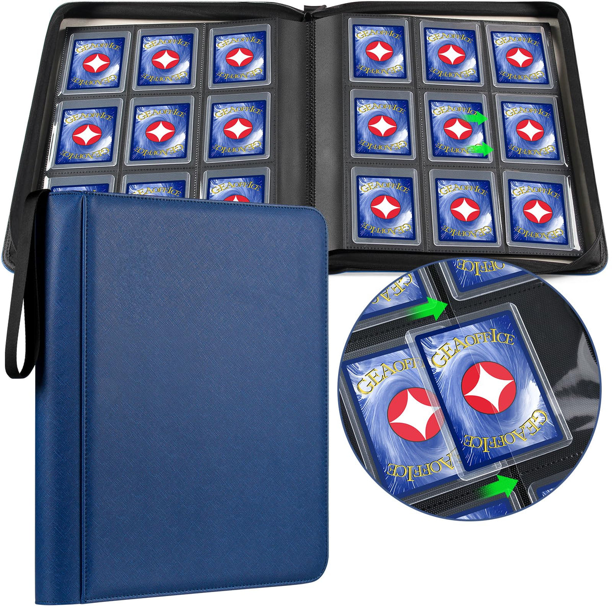 GEAoffice Top Loader Binder holds up to 324 cards for organized collections