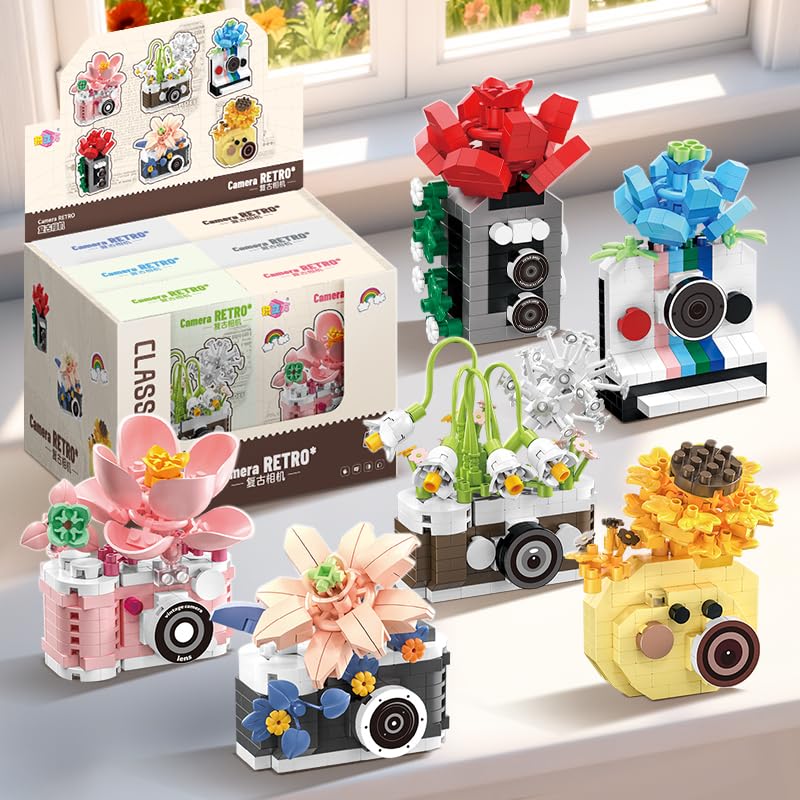 Gearblox gift-ready floral camera nestles a thoughtful present for crafters and nature lovers.