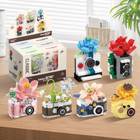 Gearblox 6-set decorative cameras provide compact display options for desks or shelves.