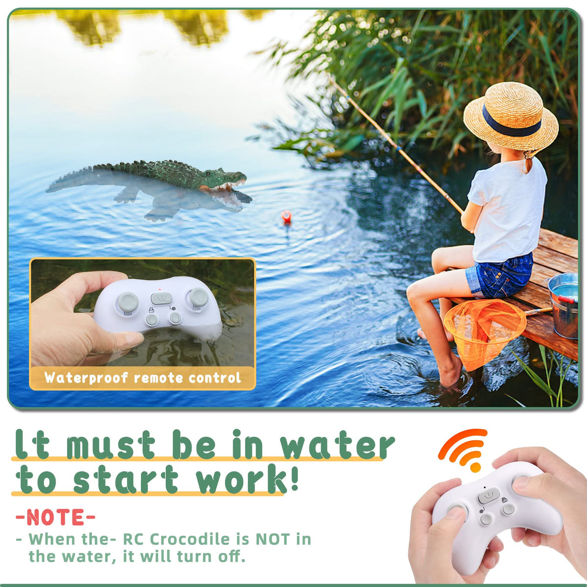GearRoot RC crocodile battery compartments with dual power packs