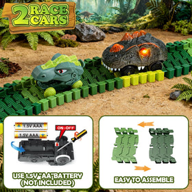 GearVibe glide dino cars offering smooth manual racing on bends.