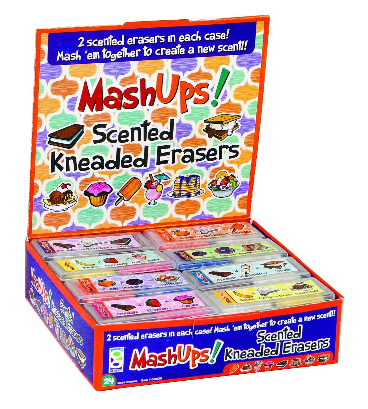 Kneadable rubber erasers you can pull and stretch for versatile erasing.