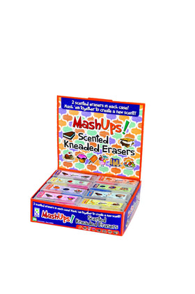 Scented Mash-Ups erasers in assorted scents ideal for classroom activities.