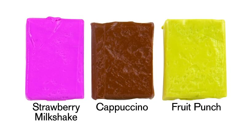 Geddes Snack Attack erasers are durable, kneadable, and easy to reshape for quick fixes.