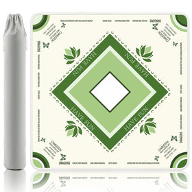 Gedgan Mahjong Mat with lotus and butterfly artwork adds elegance to game nights and focus.