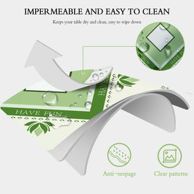 Gedgan Mahjong Mat features a waterproof surface for easy cleaning during spills.