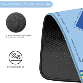 Gedgan mat features anti-slip backing to keep tiles in place
