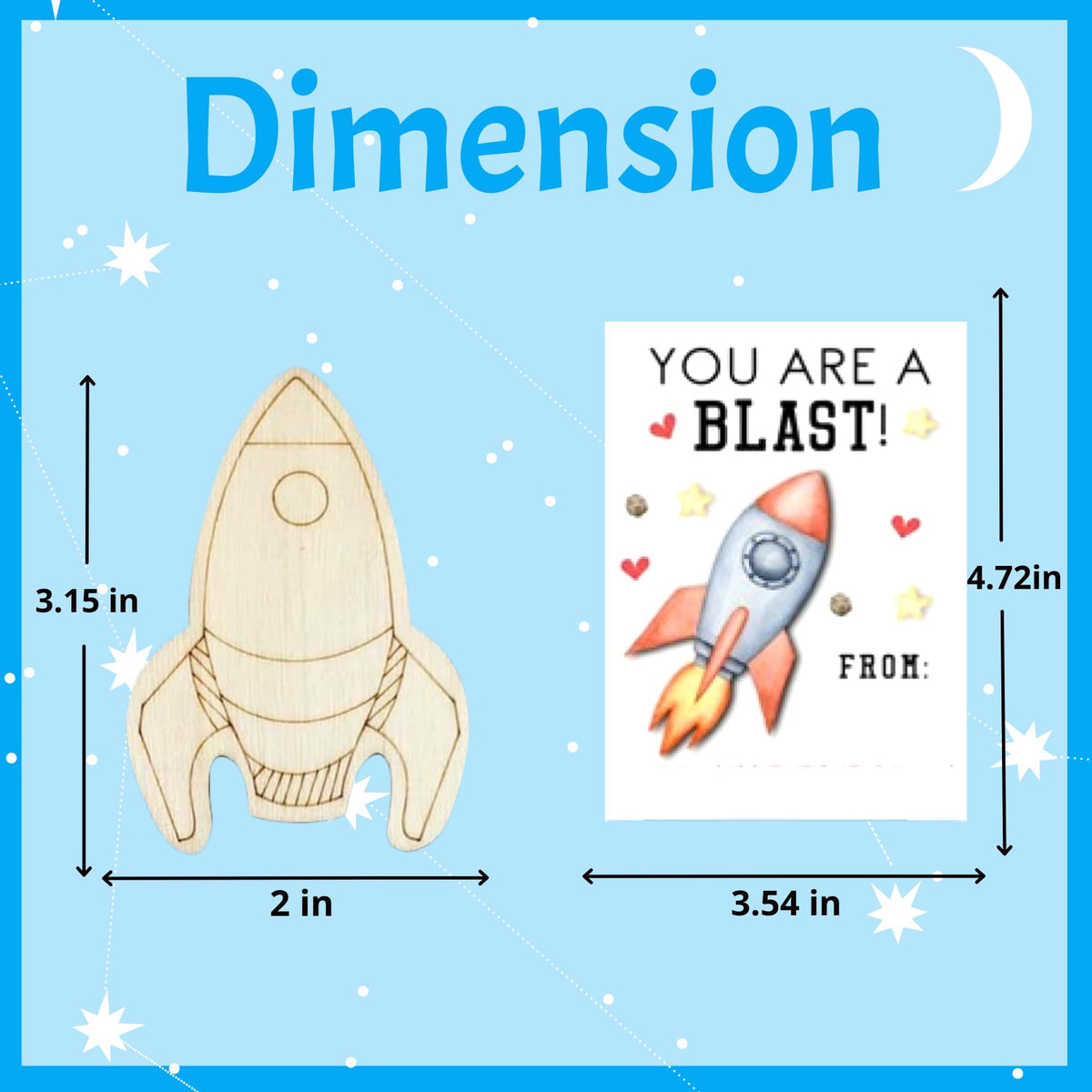 GEECOZYLIFE astronaut design cards provide keepsakes and thanks for guests