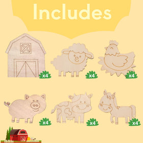 GEECOZYLIFE farm theme cards for learning alongside crafts