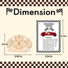 GeecozyLife race car word search cards for a fun, educational break.