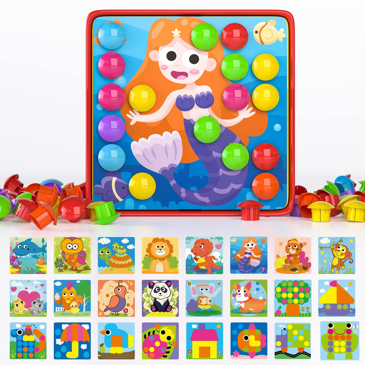 Geekper gift-ready packaging showcasing a complete learning toy set.