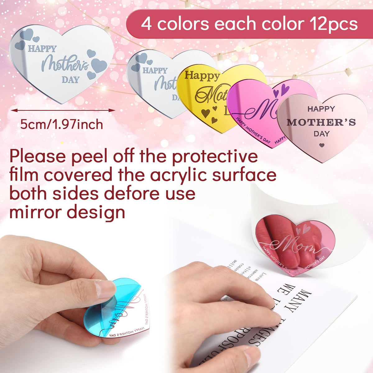Geelin heart-shaped engraved topper adds a festive touch to desserts