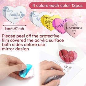 Geelin heart-shaped engraved topper adds a festive touch to desserts