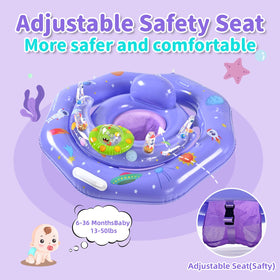 GEEQUFLOAT safety handle and leash improve supervision during use.