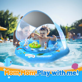 Geequfloat durable PVC 0.30mm construction offers sturdy, leak-resistant design.