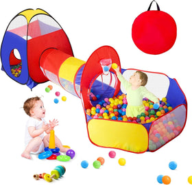 GeerWest 3in1 play tent with ball pit invites active toddler play.