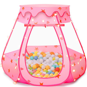 GeerWest baby ball pit with star lights glows for cozy playtime