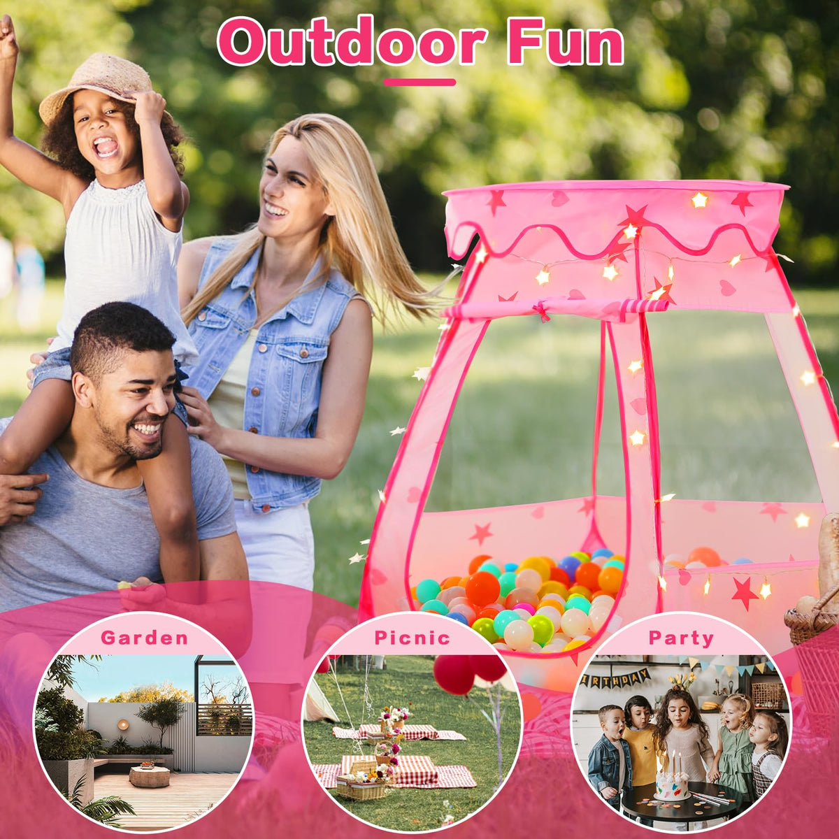 GeerWest indoor outdoor toy tent for versatile play