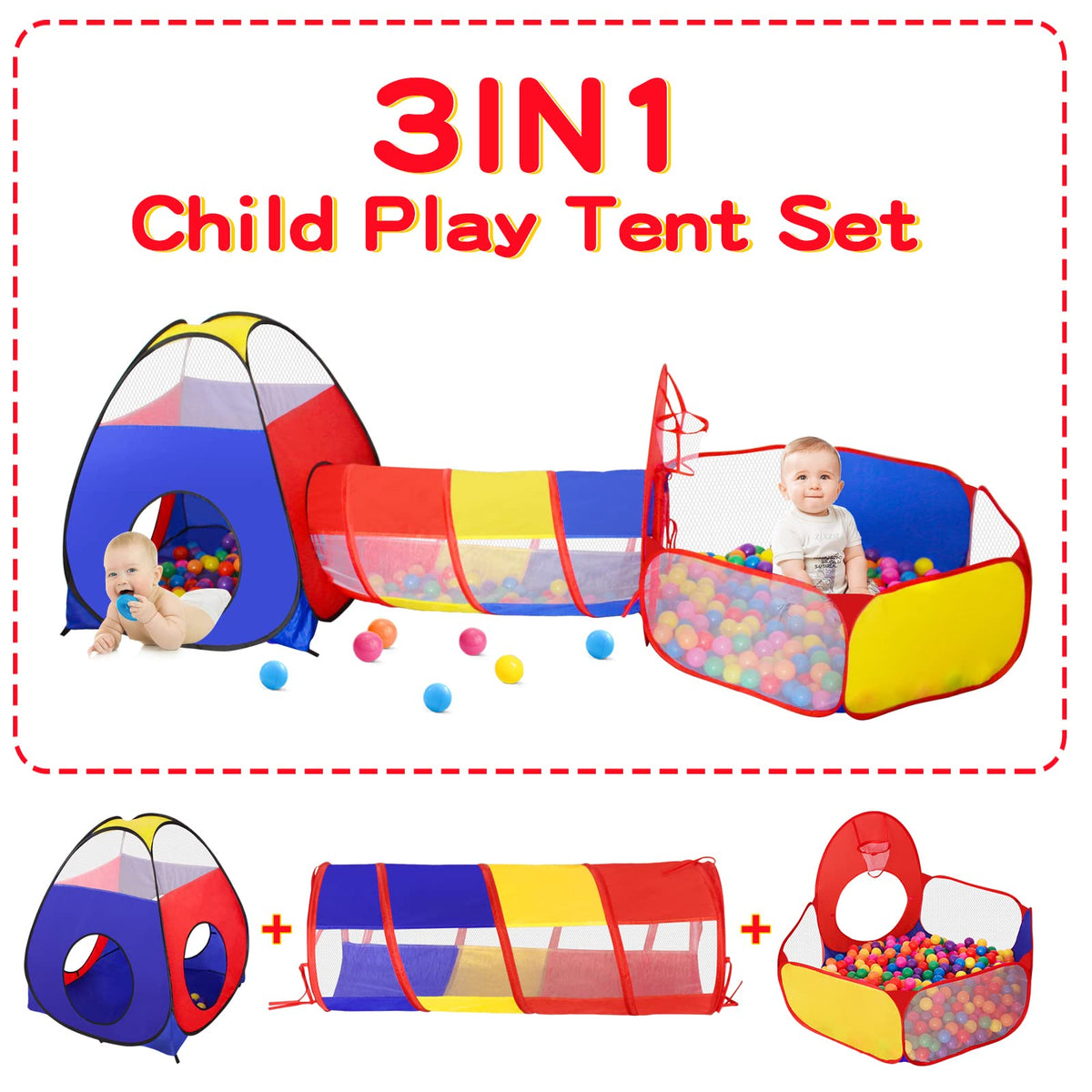 GeerWest play tunnel crawl-through feature supports imaginative movement.