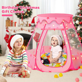 GeerWest pink toddler play tent for imaginative indoor fun