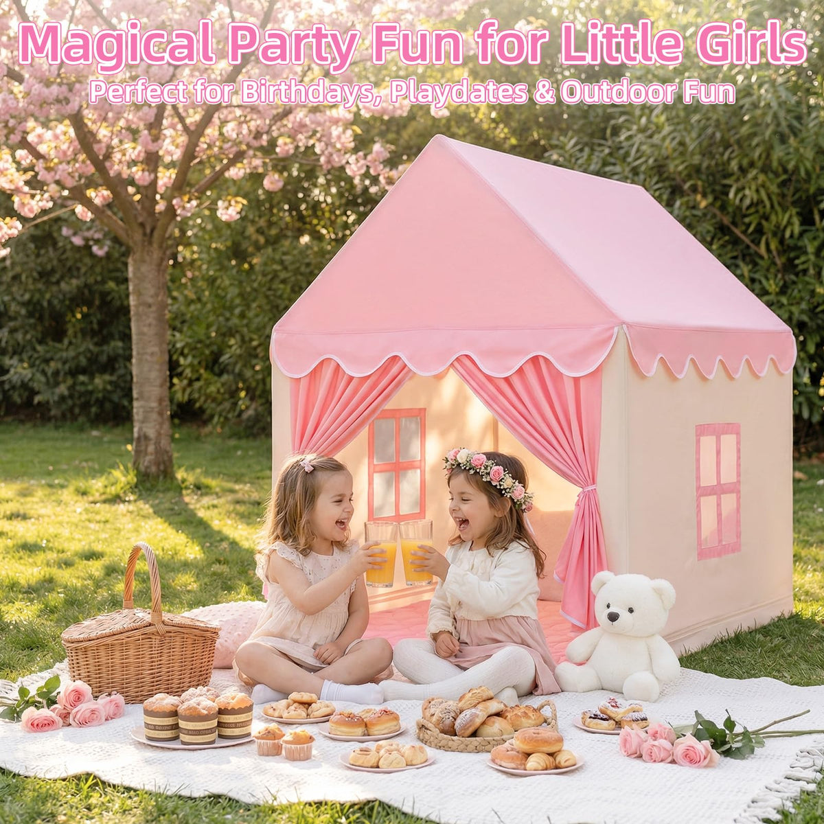 GeeSound pink tent makes a perfect gift for birthdays or holidays