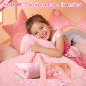 GeeSound pink playhouse tent offers a versatile space for imaginative play