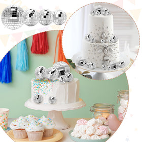 Geetery disco ball multipack display on table for versatile decor ideas
