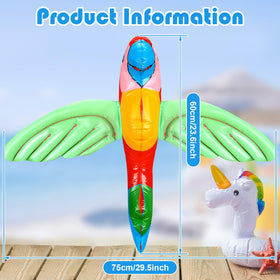Gejoy 12-pack parrots brighten beach party setups
