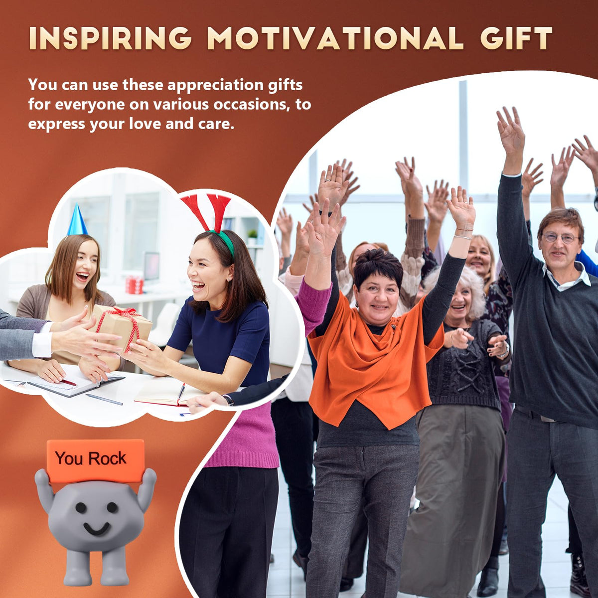 Gejoy colorful you rock stones 02 ideal gift idea.