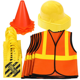 Gejoy construction hats for kids, comfortable wear during dress-up play.