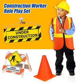 Gejoy construction vests for kids, easy on/off for quick costume changes.