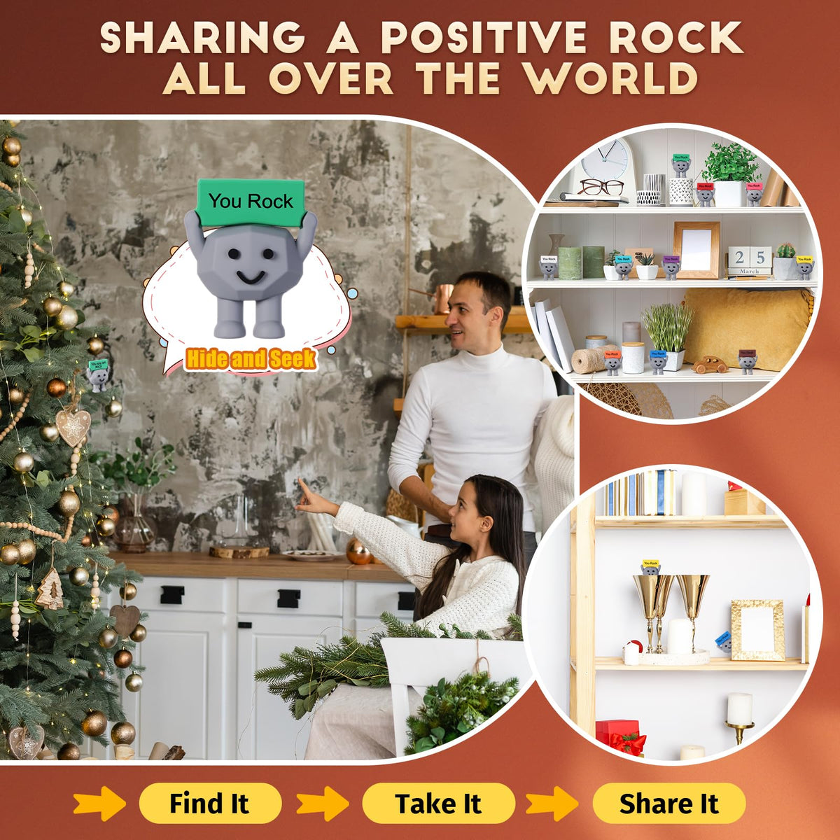 Gejoy desk encouragement stones 01 keeps motivation nearby.