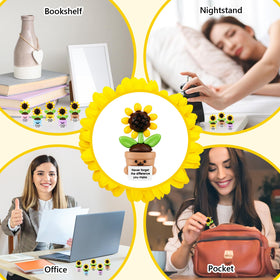 Gejoy desk sunflower toy; comforting desk decor for colleagues.