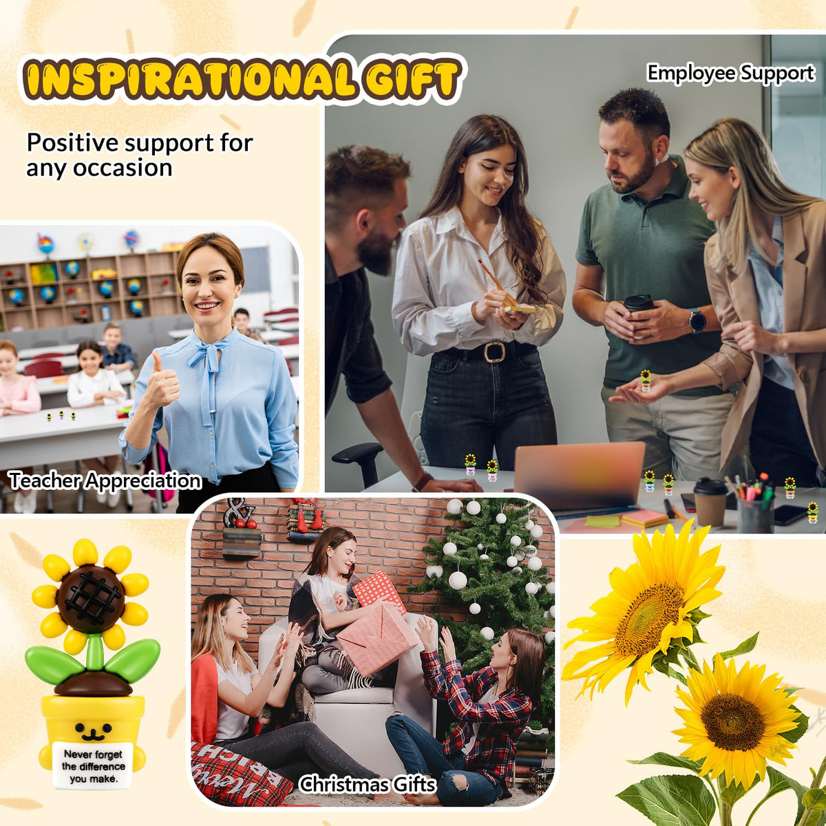 Gejoy employee gift sunflower toy; suitable for recognition and motivation.